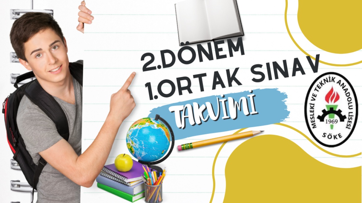 2.Dönem 1.Ortak Sınav Takvimi